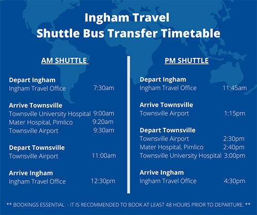 Shuttle Bus Transfer Timetable